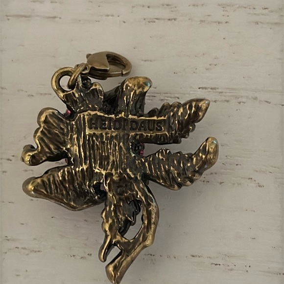 Heidi Daus Swarovski Crystal Rose Charm with Lobster Claw Clasp - Picture 8 of 12